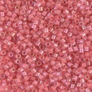 Miyuki delica kralen 10/0 - Lined rose pink ab DBM-70